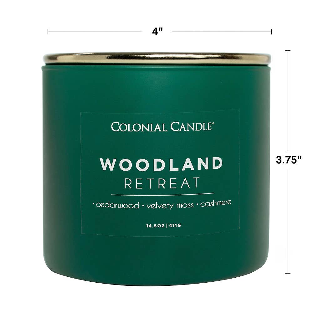 Woodland Retreat Scented Jar Candle, Soy Blend Wax, 14.5oz