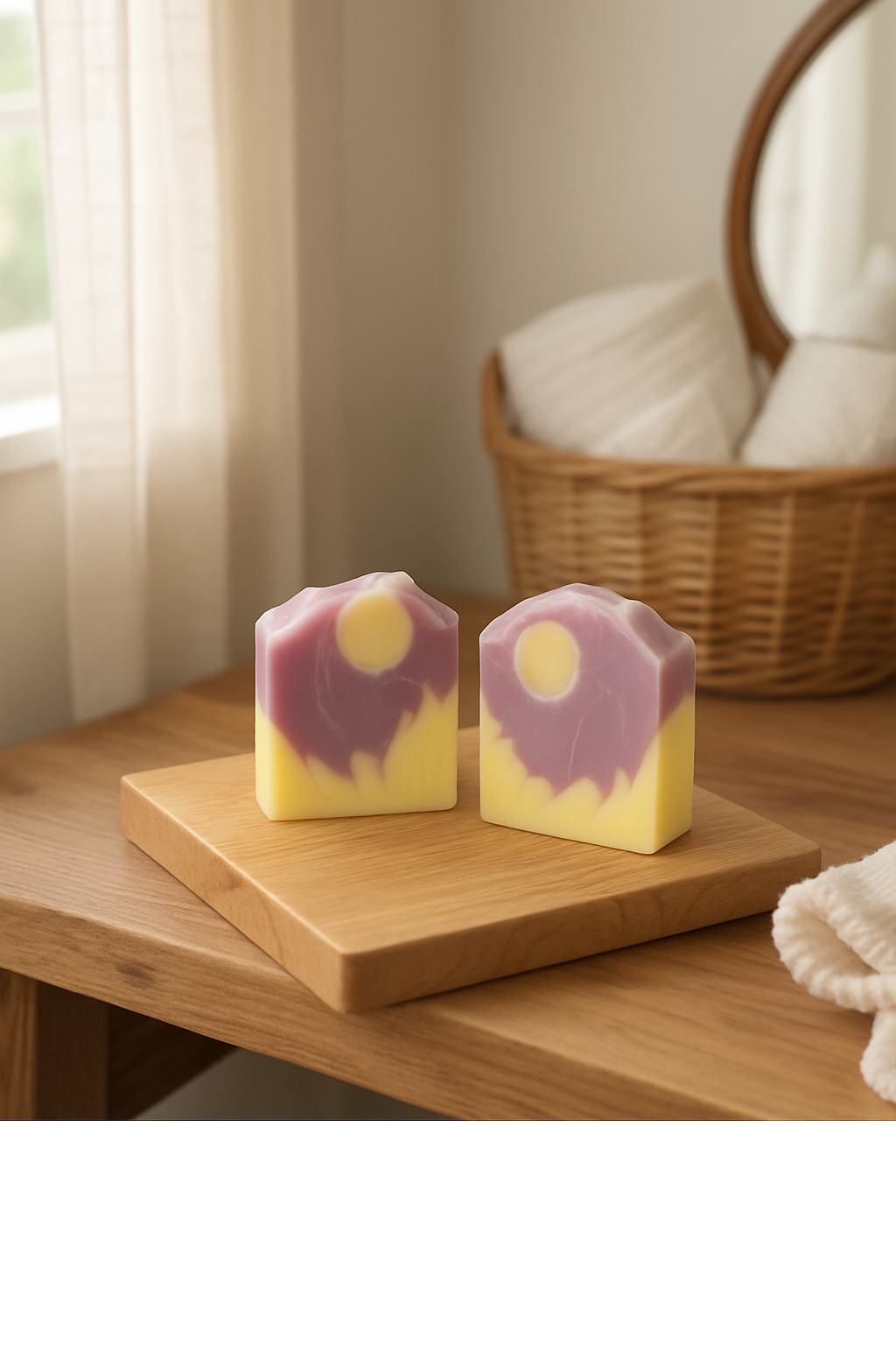 Spellbound Soap – Cherry, Merlot & Moonlit Artisan Swirl Bar