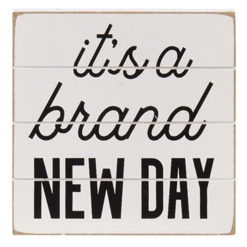 Good Morning Shiplap Block Sign, 3 Asstd.