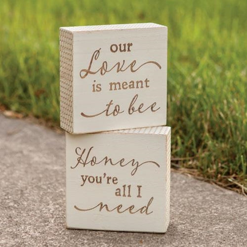 Meant To Bee Engraved Block, 2 Asstd.