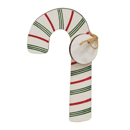 Wooden Candy Cane Clip