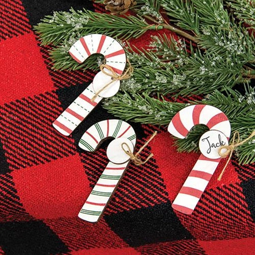 Wooden Candy Cane Clip