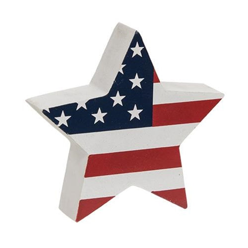 USA Flag Star Block Sitter