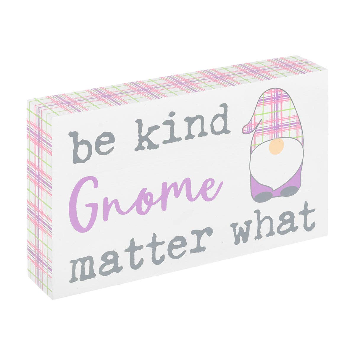 Kind Gnome Plaid Easter Block