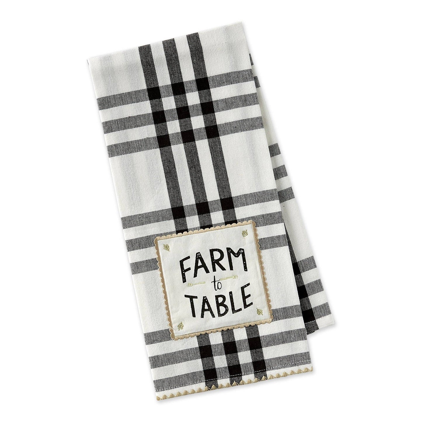 Farm To Table Embellished Dishtowel