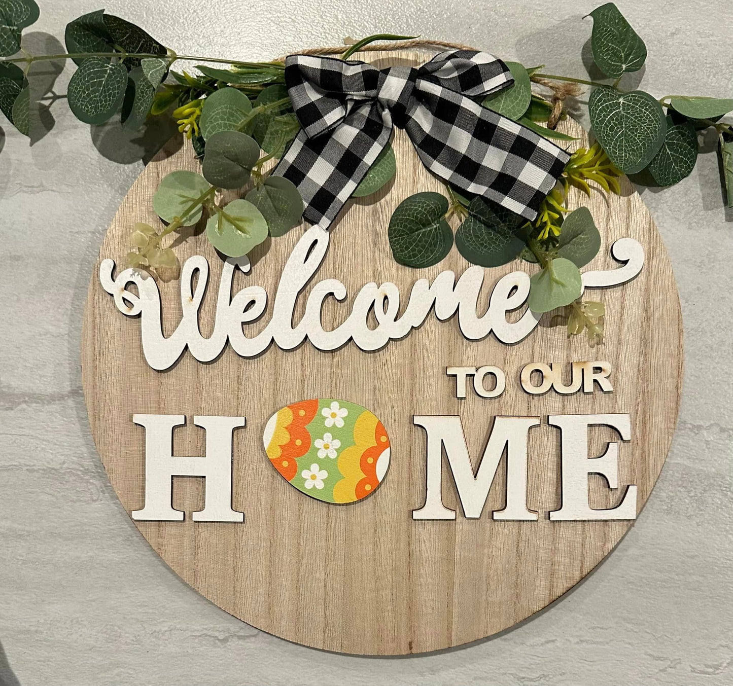 Welcome to Our Home All Seasons Plaque