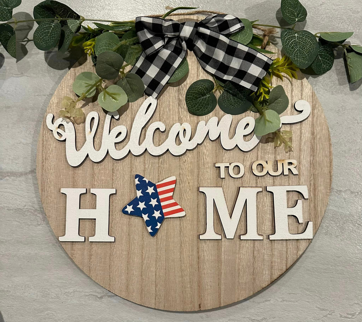 Welcome to Our Home All Seasons Plaque