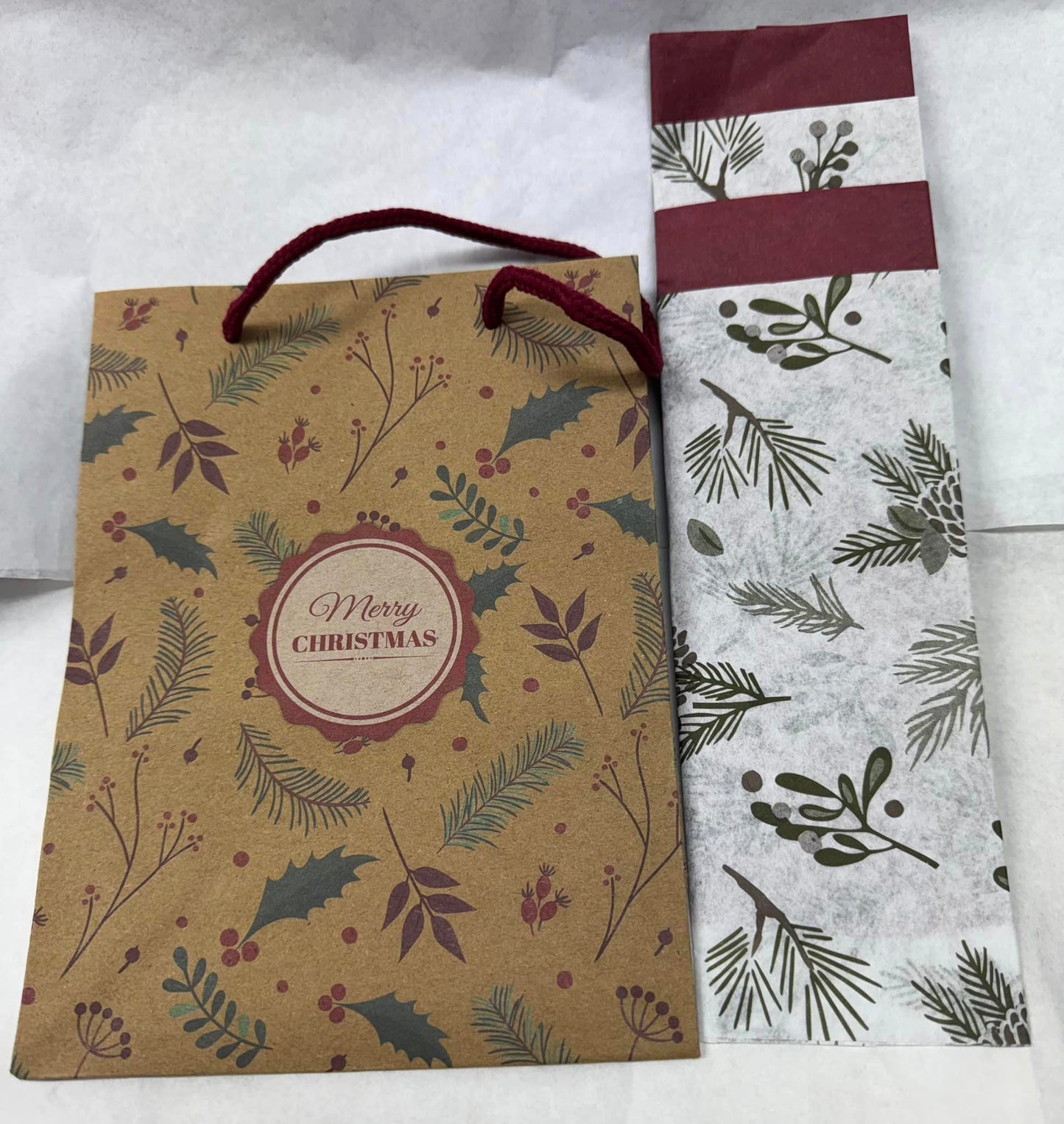 Merry Christmas Thick Gift Bag - 2 Assorted - Sold Separately