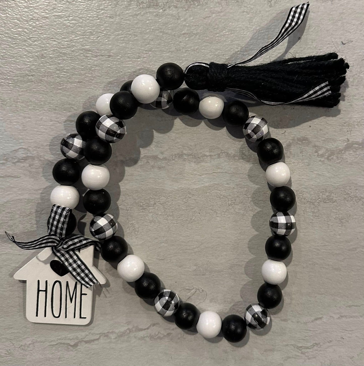 Home Sweet Home - Home/Family LG Wood Beads -36/37"