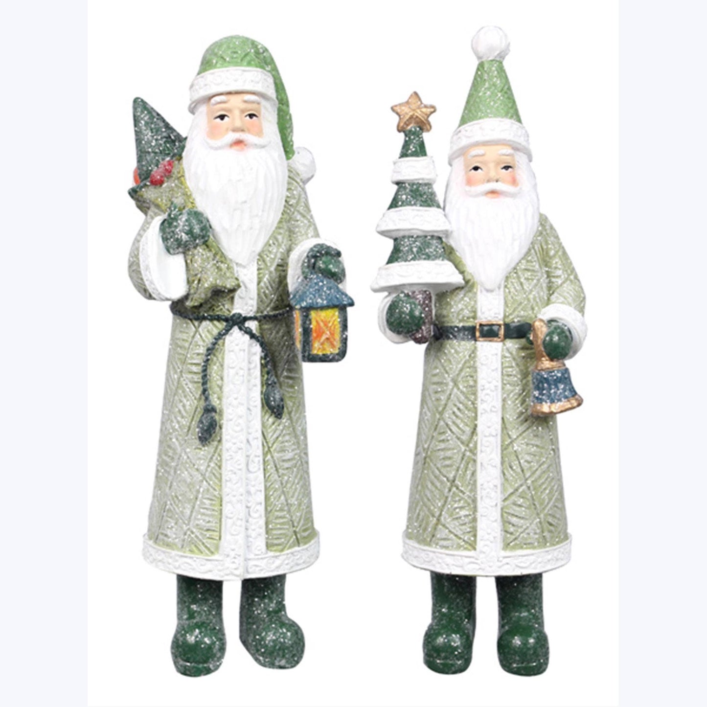 Resin Frosty Winter Santa, 2 Ast. Christmas Sold Separately