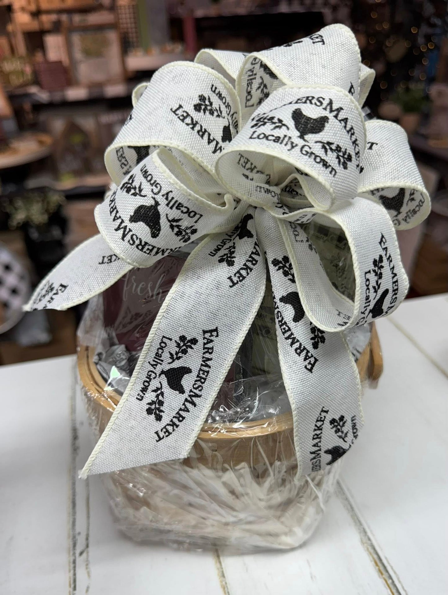Farmhouse Candle Gift Basket