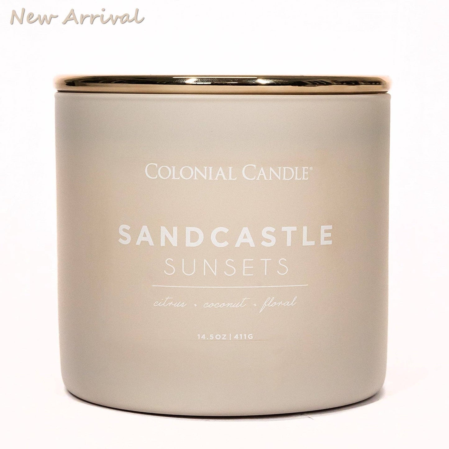 Sandcastle Sunsets Scented Jar Candle, Soy Blend Wax, 14.5oz
