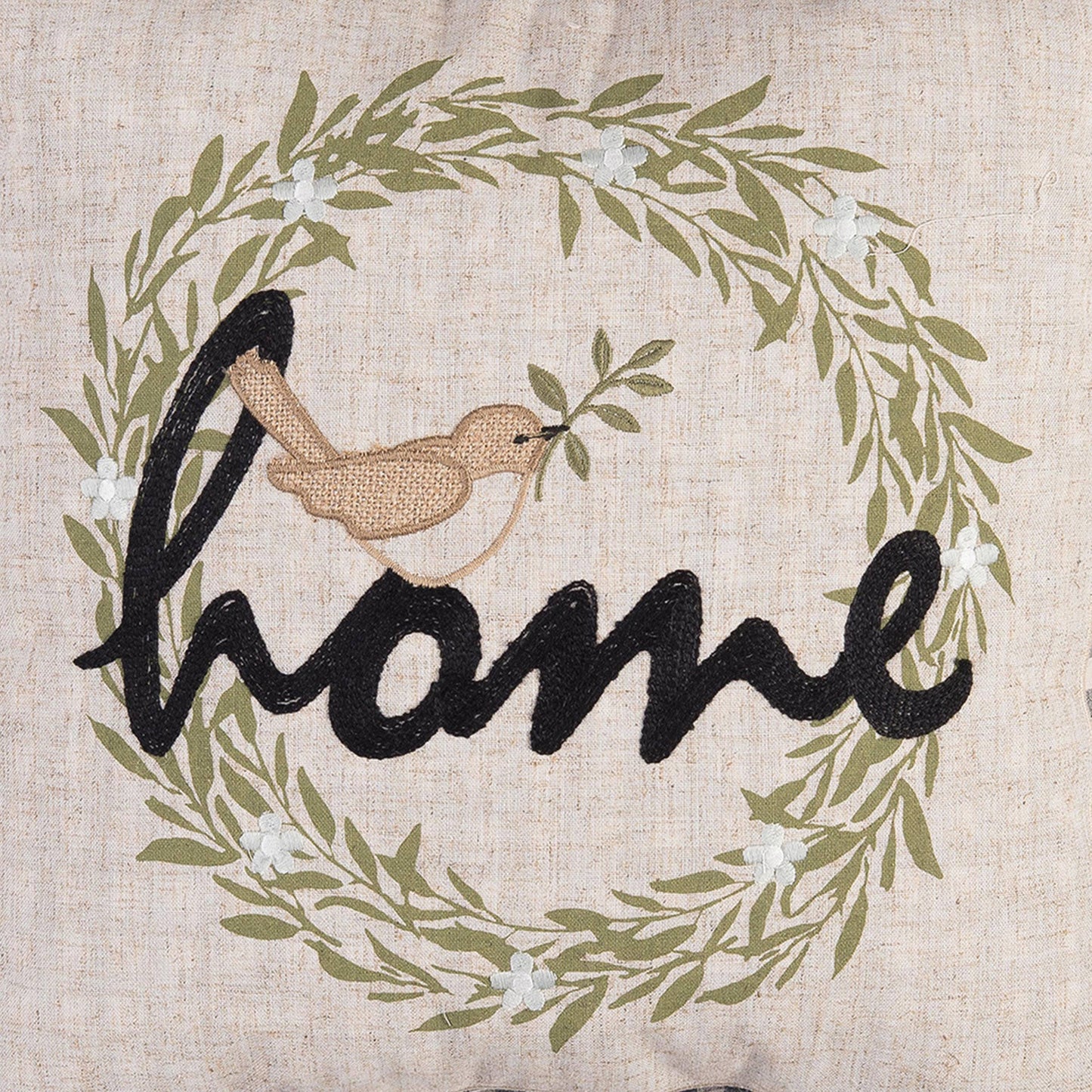 Wreathed Birds Home Pillow
