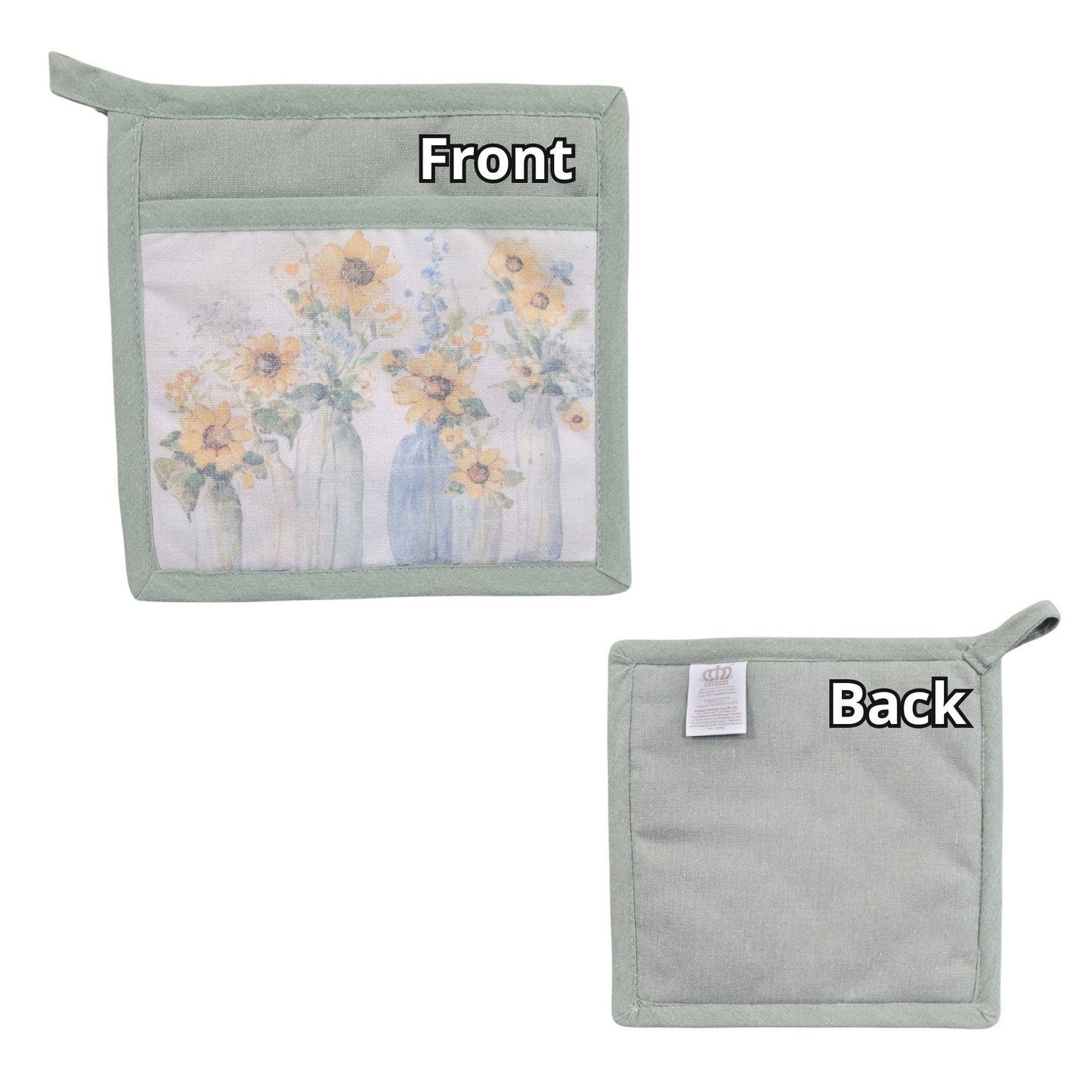 "Sunflower Spectacular" Floral-Themed Pocket Mitt