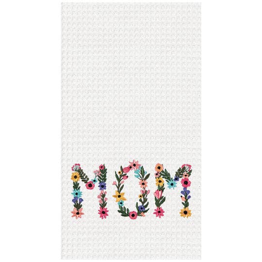 Mother's Day Mom Floral Kitchen Towel