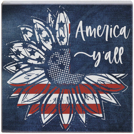 America Y'all Sunflower - Small Talk Square