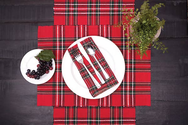 Arlington Red Plaid Napkin