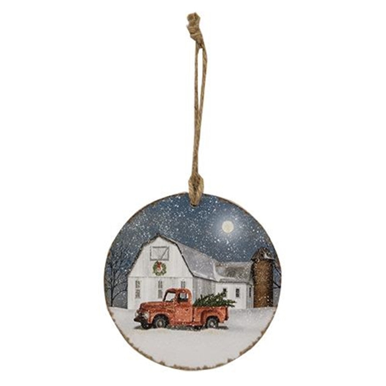 Wiintry Weather Round Ornament