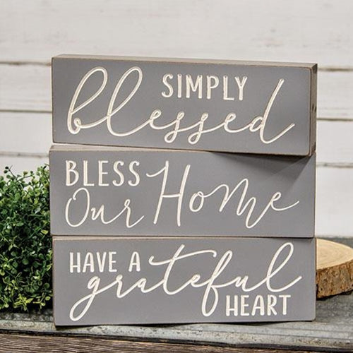 Engraved Inspirational Block, 3 Asstd.