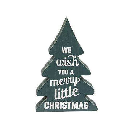 Holly Jolly Chunky Wooden Trees