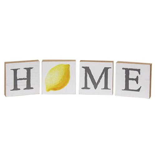 4/Set, Lemon "Home" Blocks