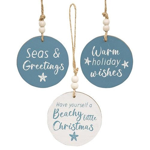 Beachy Little Christmas Ornament