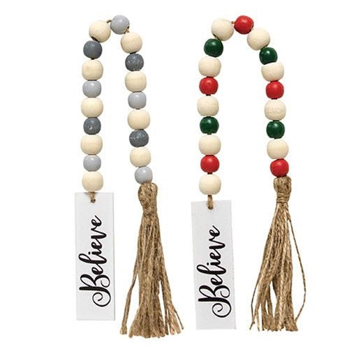 Believe Tassel Garland w/Beads