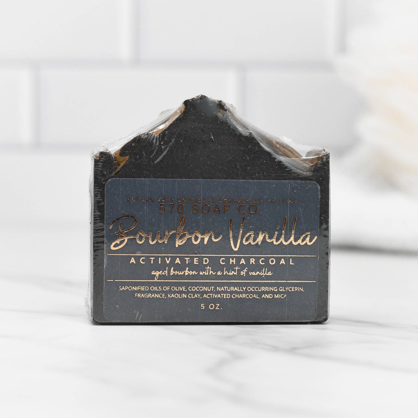 Bourbon Vanilla and Charcoal Bar Soap