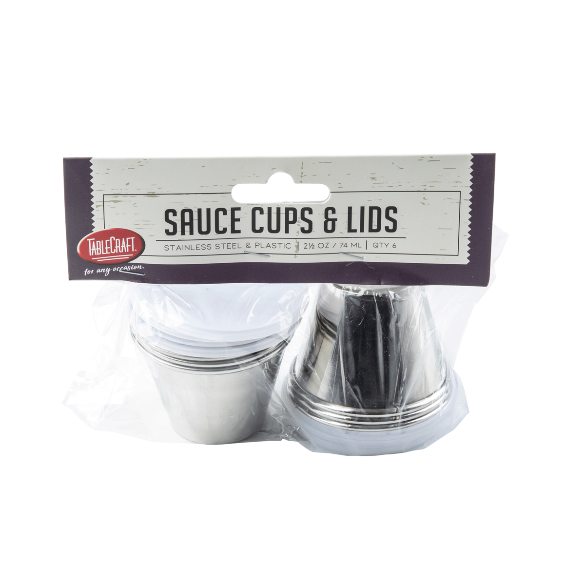 2.5 oz Round Sauce Cup, Pack of 6