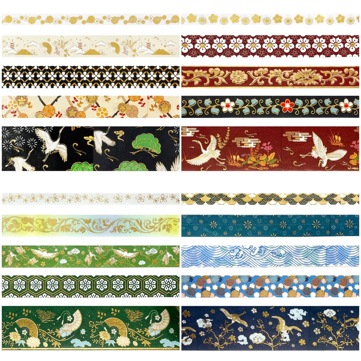 Wrapables Gold Foil Washi Tape in Gift Box Set for DIY Arts