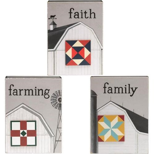 Faith, Family, Farming Box Sign
