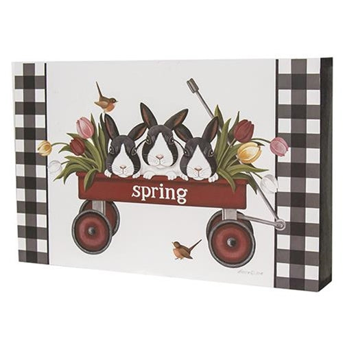 Spring Box Wagon Sign