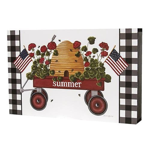 Summer Wagon Box Sign