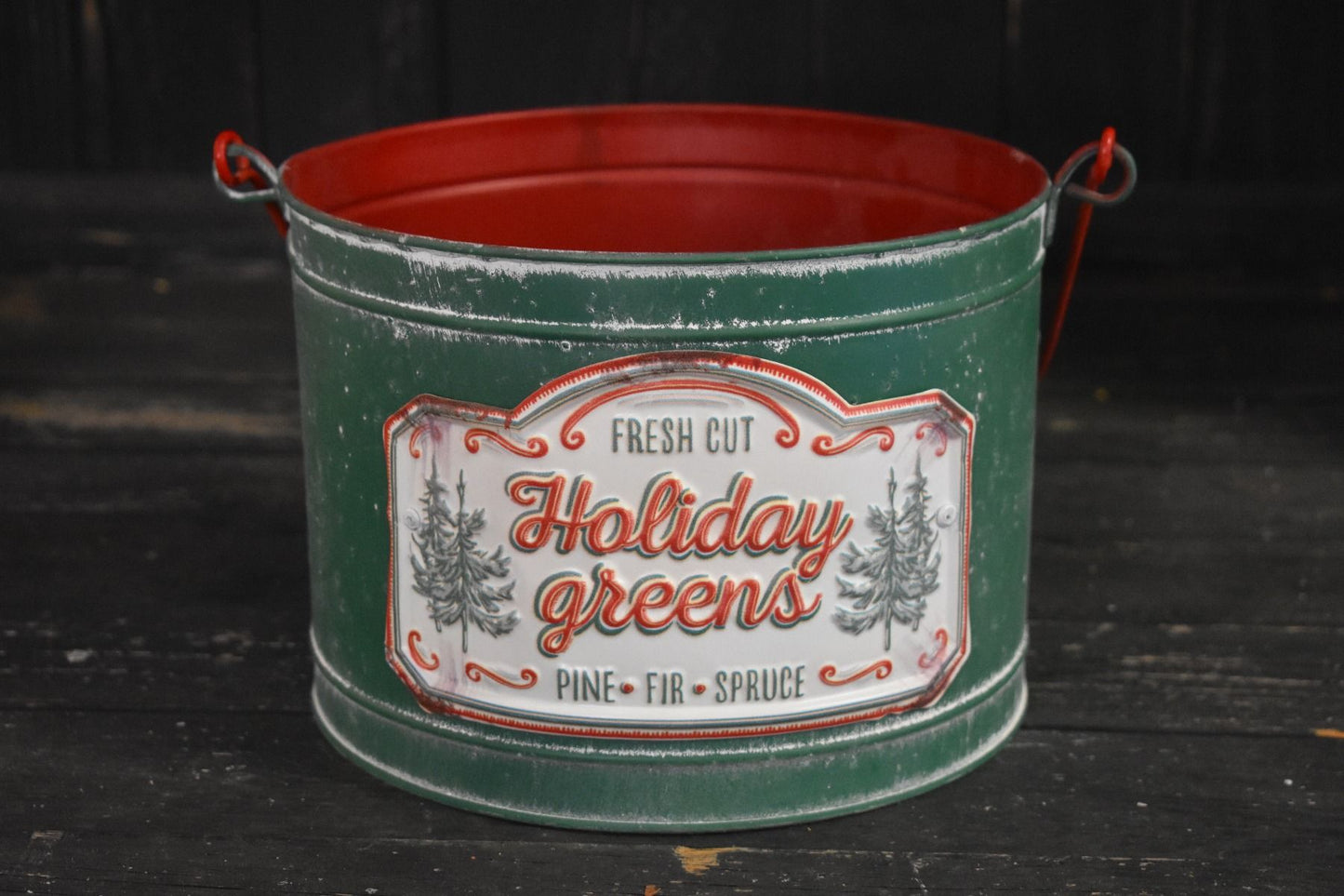 Fresh Cut Holiday Greens Pail