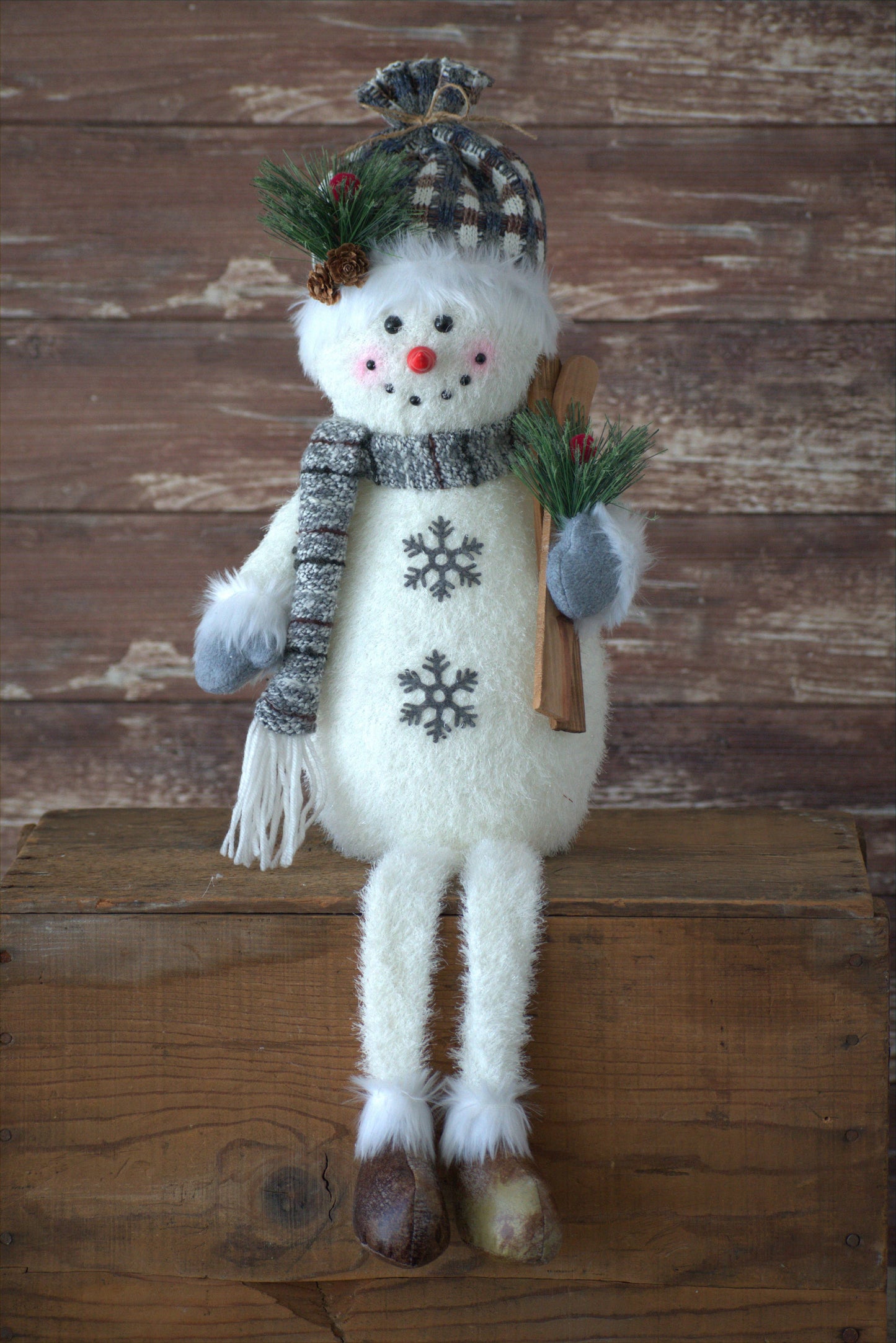 Freida 27in Lit Up Snowman - Timered