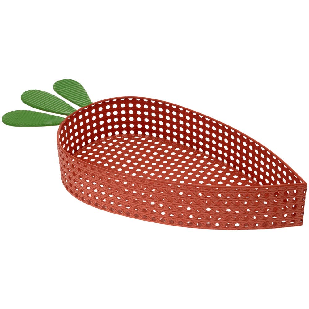 18" Long Metal Carrot Easter Basket/Tray