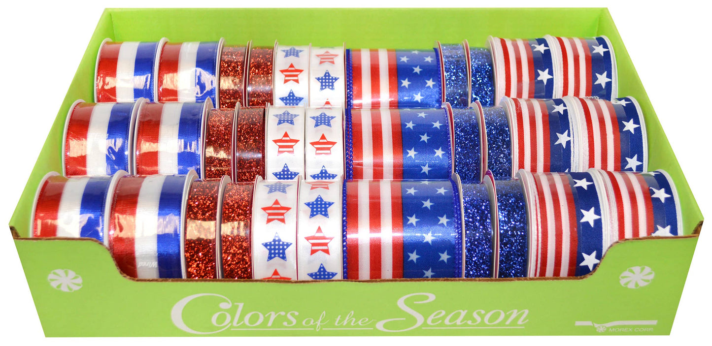 Patriotic Rolls Assorted Ribbon