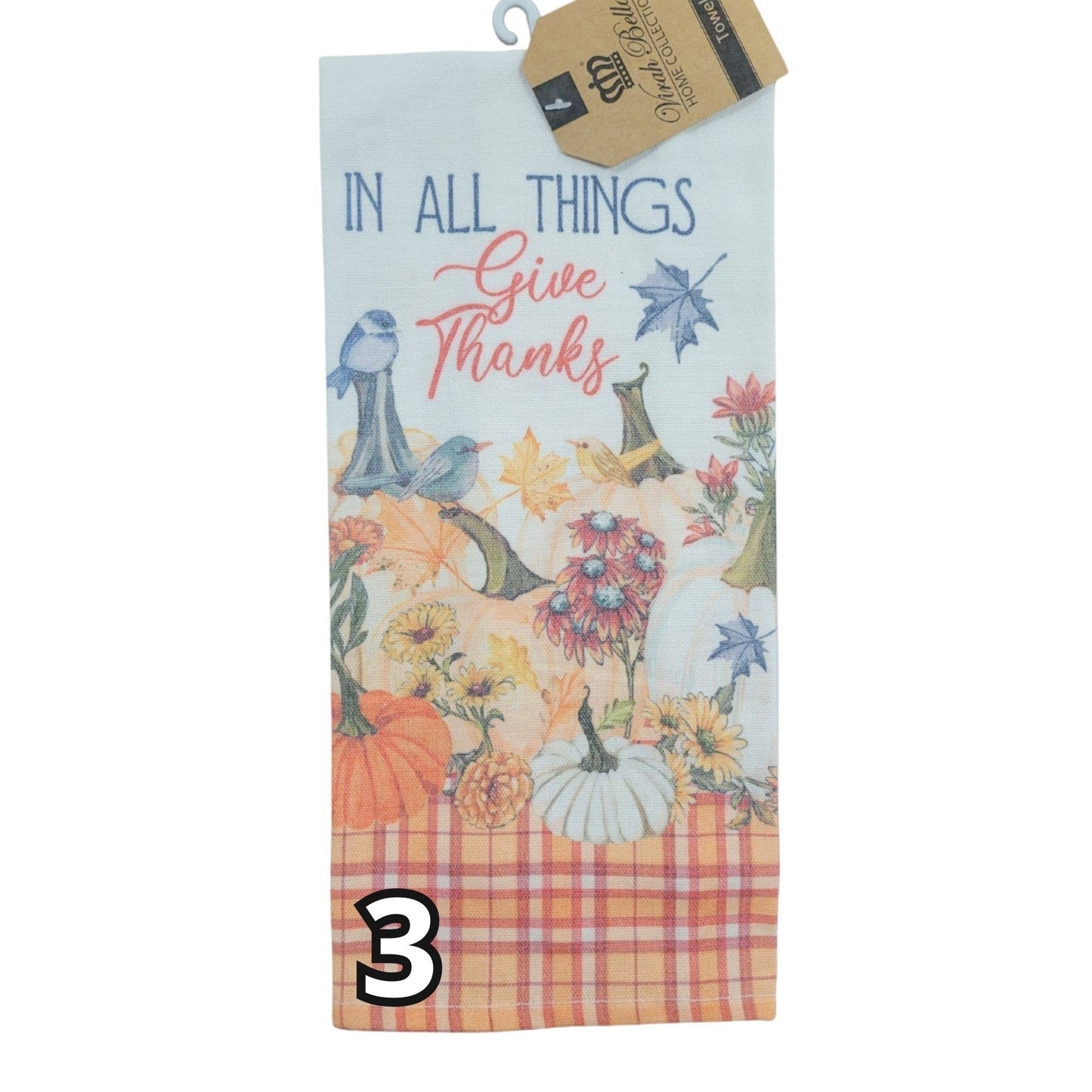 "Pumpkin Spice" Autumn-Themed Kitchen Towels