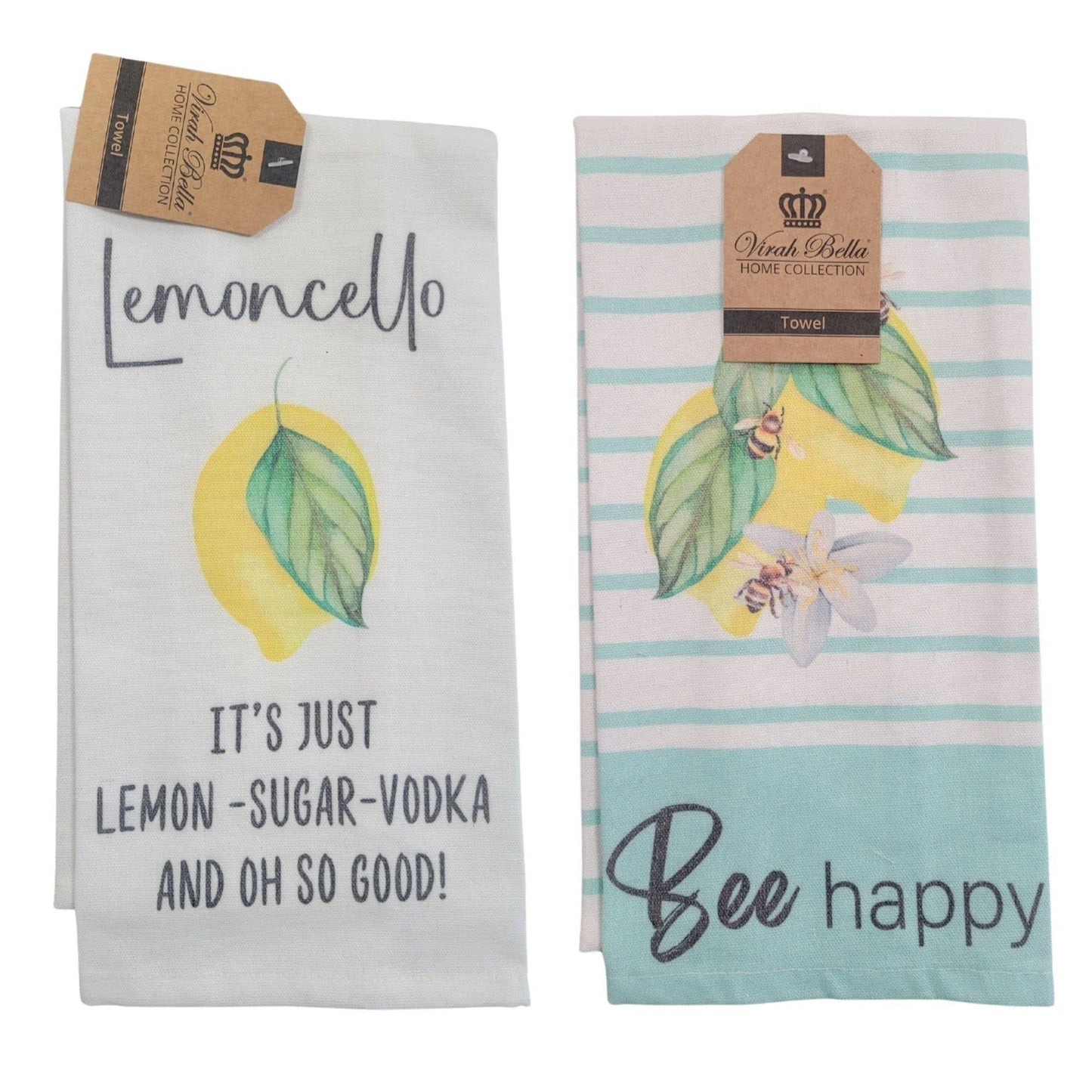 "Lemons and Bees" Summer-Themed Kitchen Towels