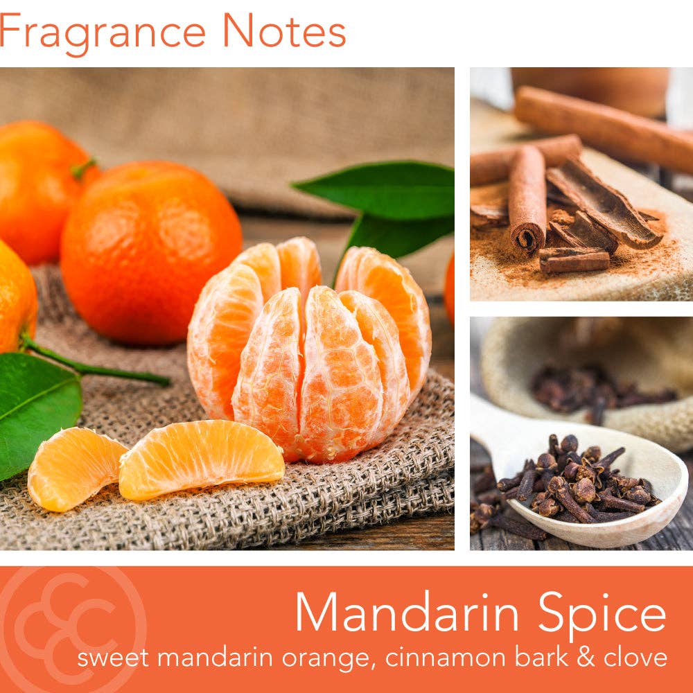 Mandarin Spice Scented Jar Candle, Soy Blend Wax, 14.5oz