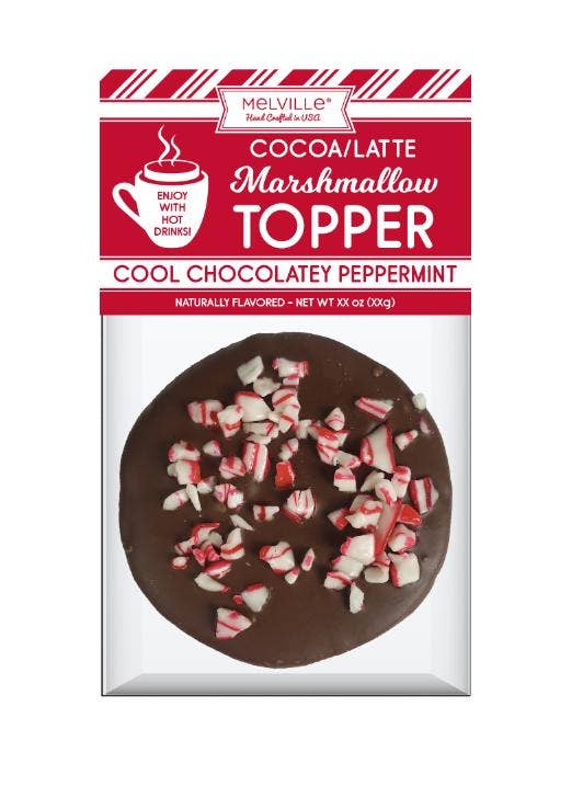 Dark Chocolate Peppermint Marshmallow Toppers