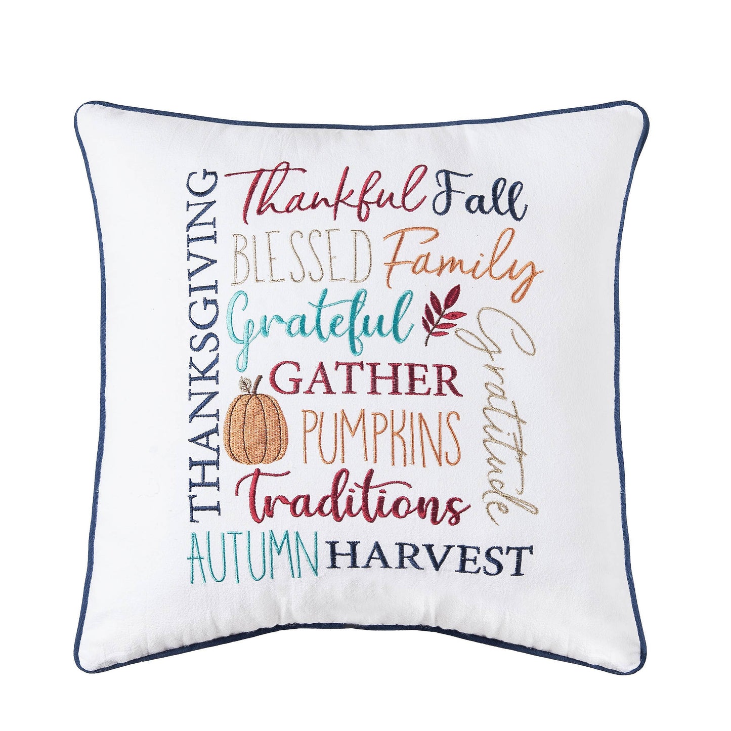 Fall/Harvest Sayings Thanksgiving Throw Pillow