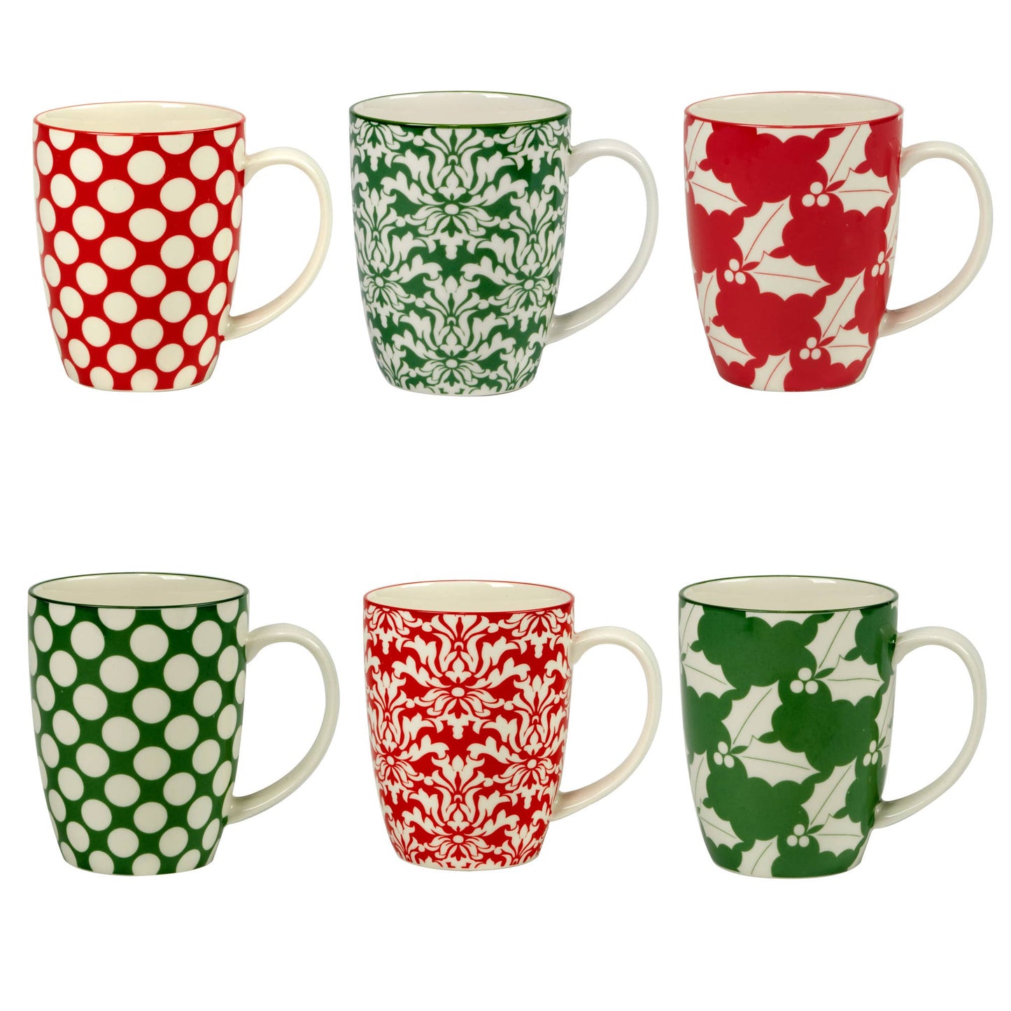 Winter Medley Christmas Mug 14 oz. (6) asst.
