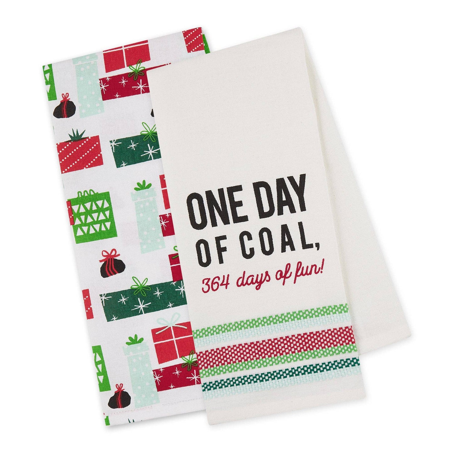 One Day Of Coal Dishtowel Set Of 2