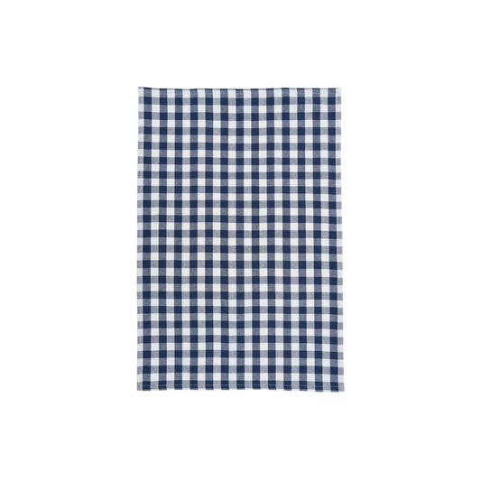 Ashford Indigo Blue Gingham Check Kitchen Towel