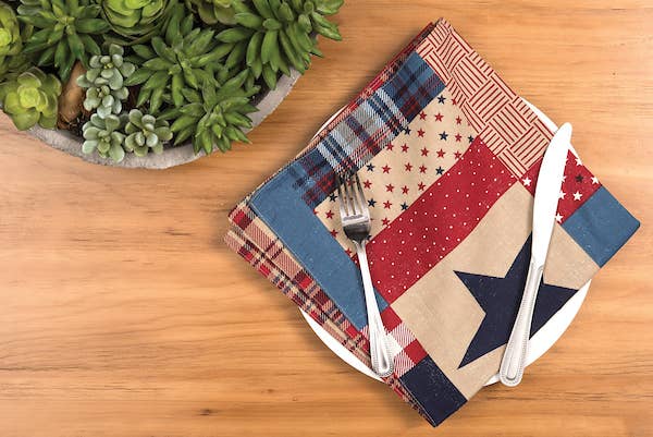 Patriotic Bennington 4th Of July Napkin