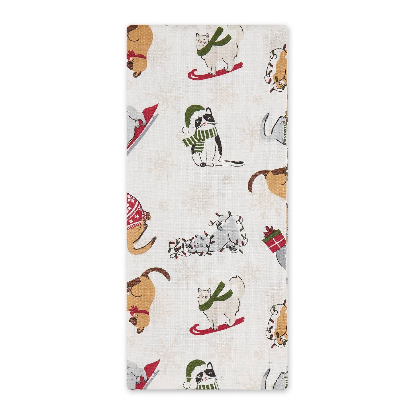 Meowy Christmas Dishtowel Set Of 2