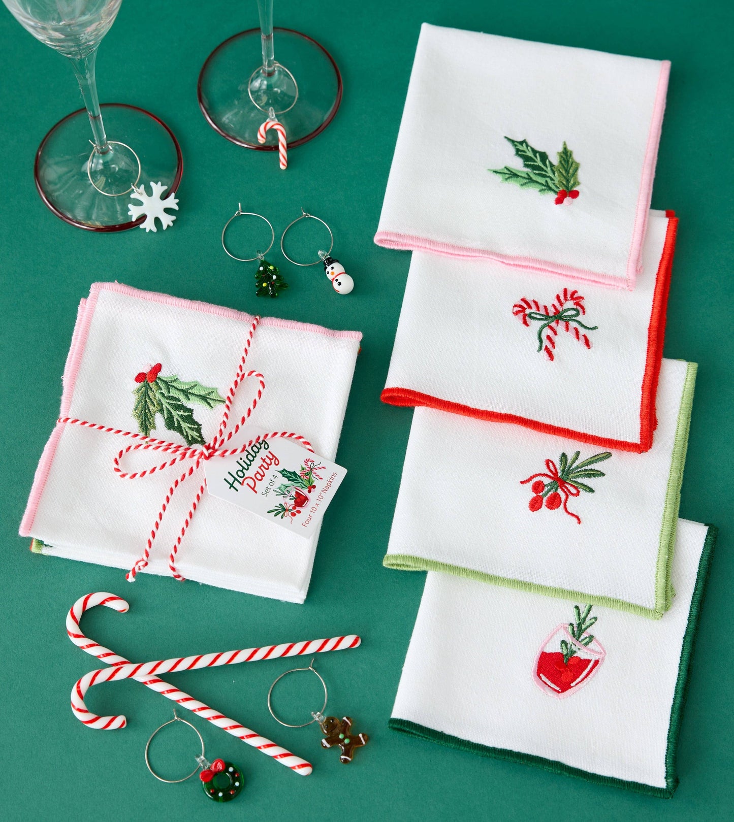 Candy Cane Swizzle Stick Set of 6
