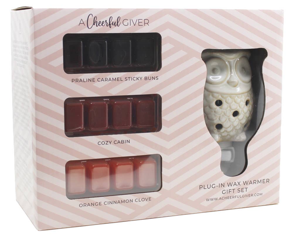 Owl Plug In Warmer Gift Set