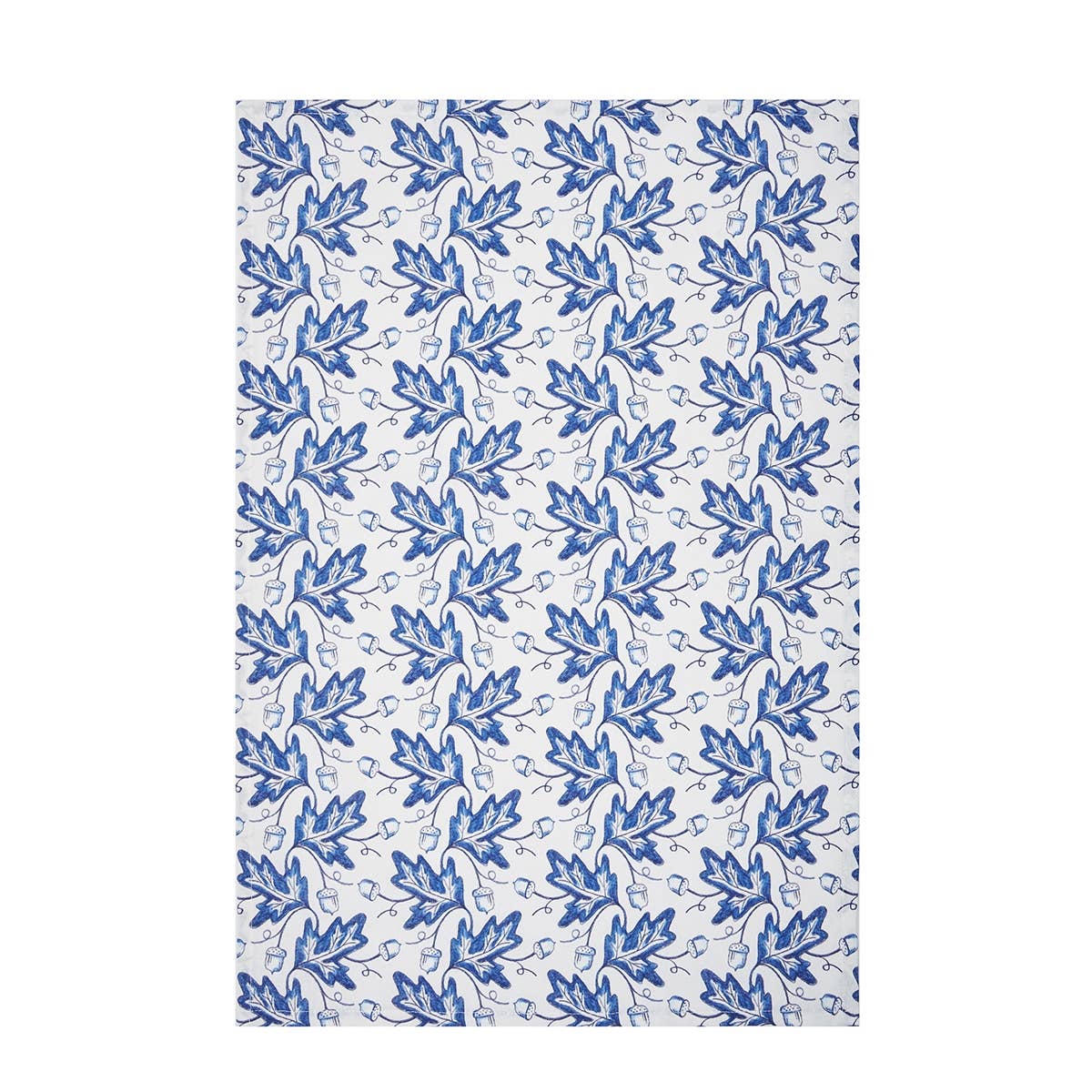 Fall/Harvest Blue Leaves & Acorns Kitchen Towel